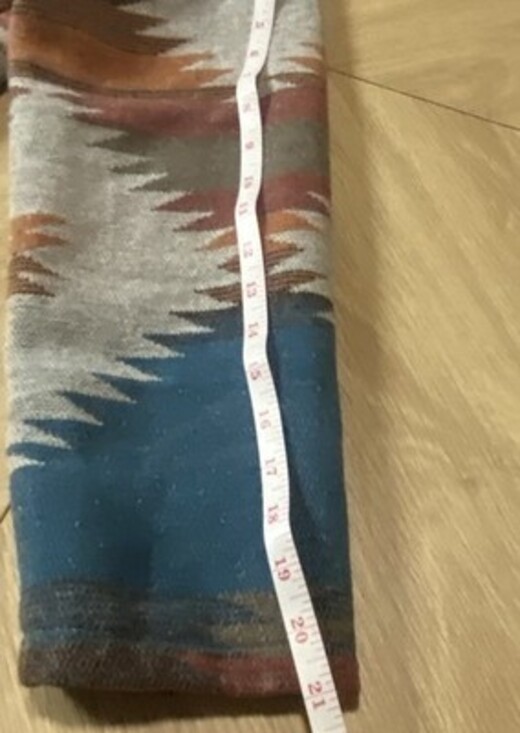 VTG Aztec Southwestern Shacket Tribal Boho Western Wool Blend Oversized Coat S - Picture 10 of 11